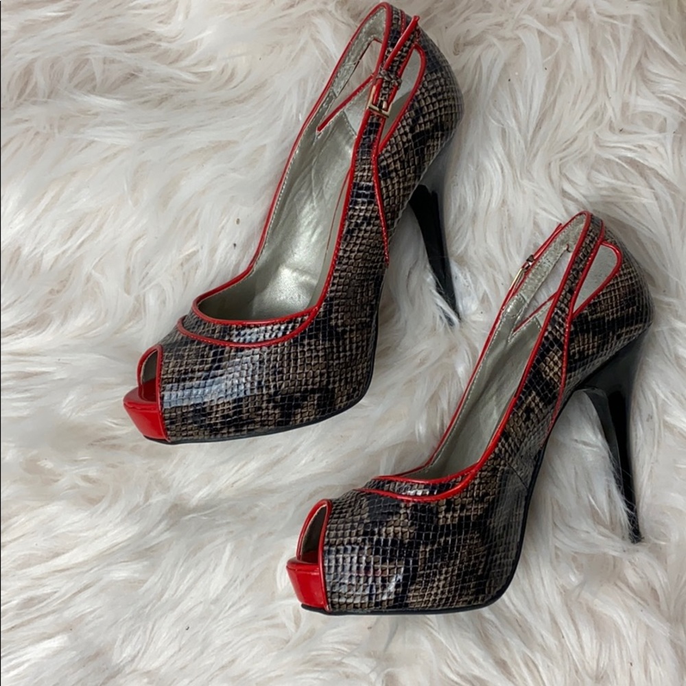 Guess snake skin heels